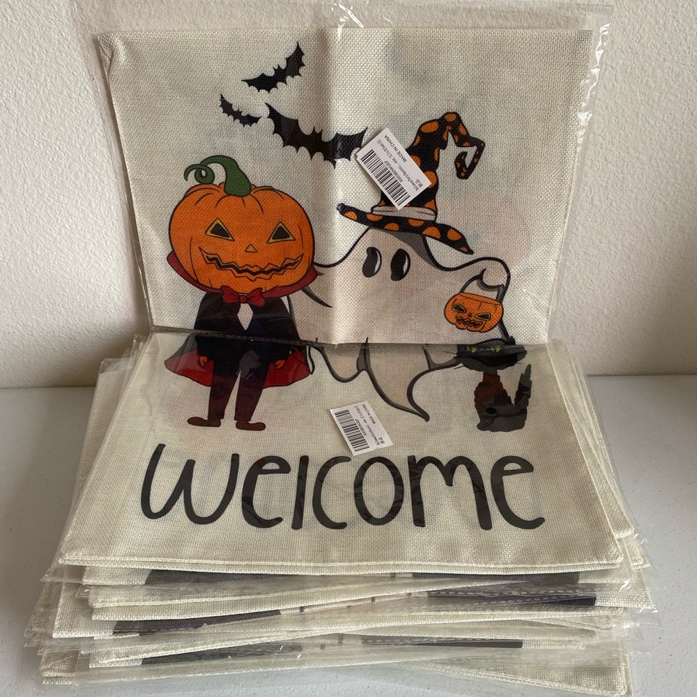 30 PCS, Halloween Party Decorations Welcome Garden Flag 12.5 x 18 Inch